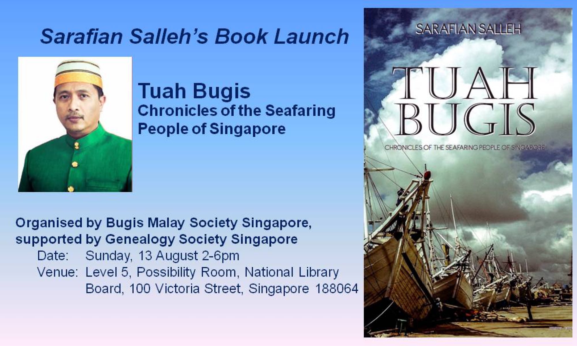 Book Launch: Tuah Bugis – Chronicles of the Seafaring People of Singapore